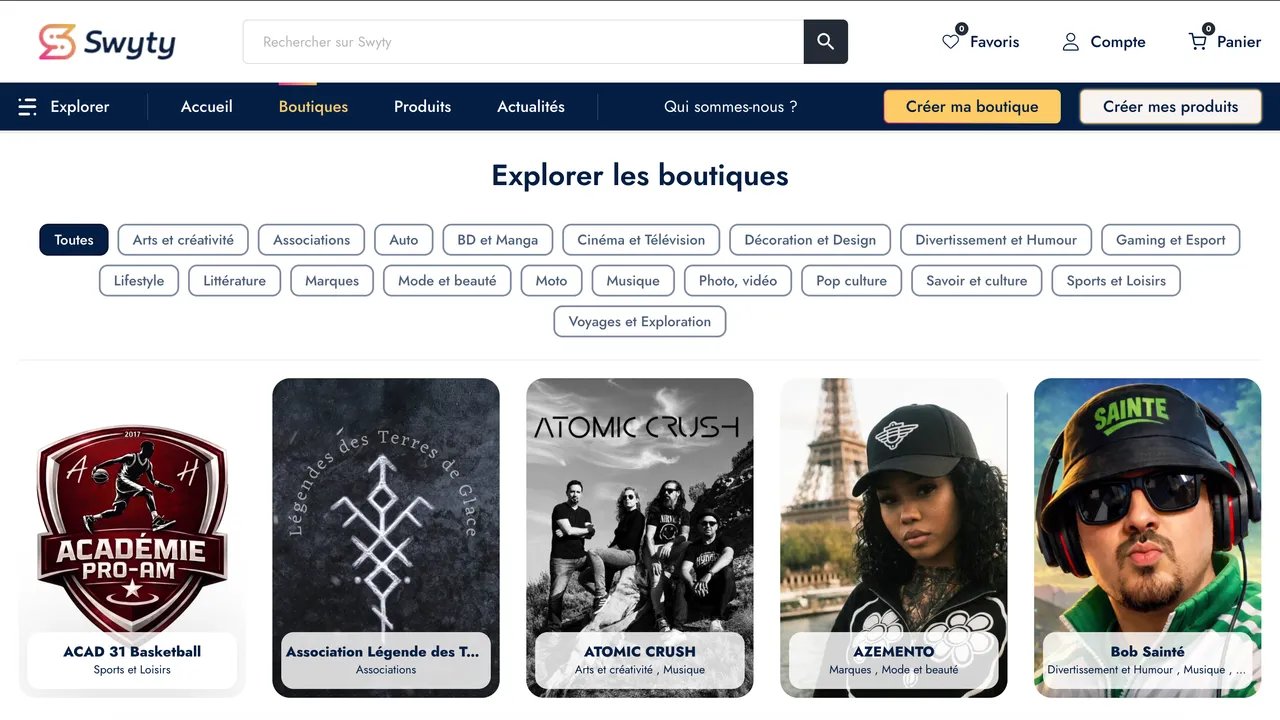 Capture du site Swyty