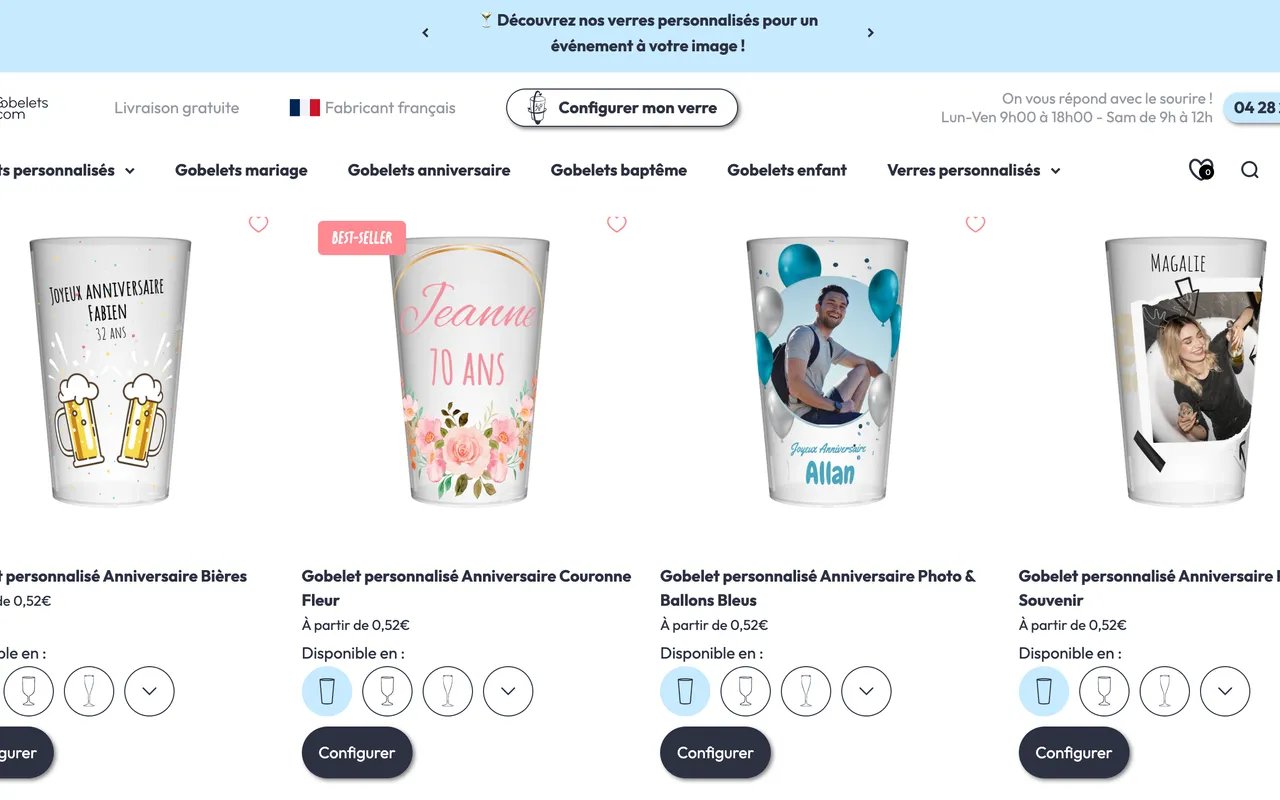 Capture du site Gobelets.com