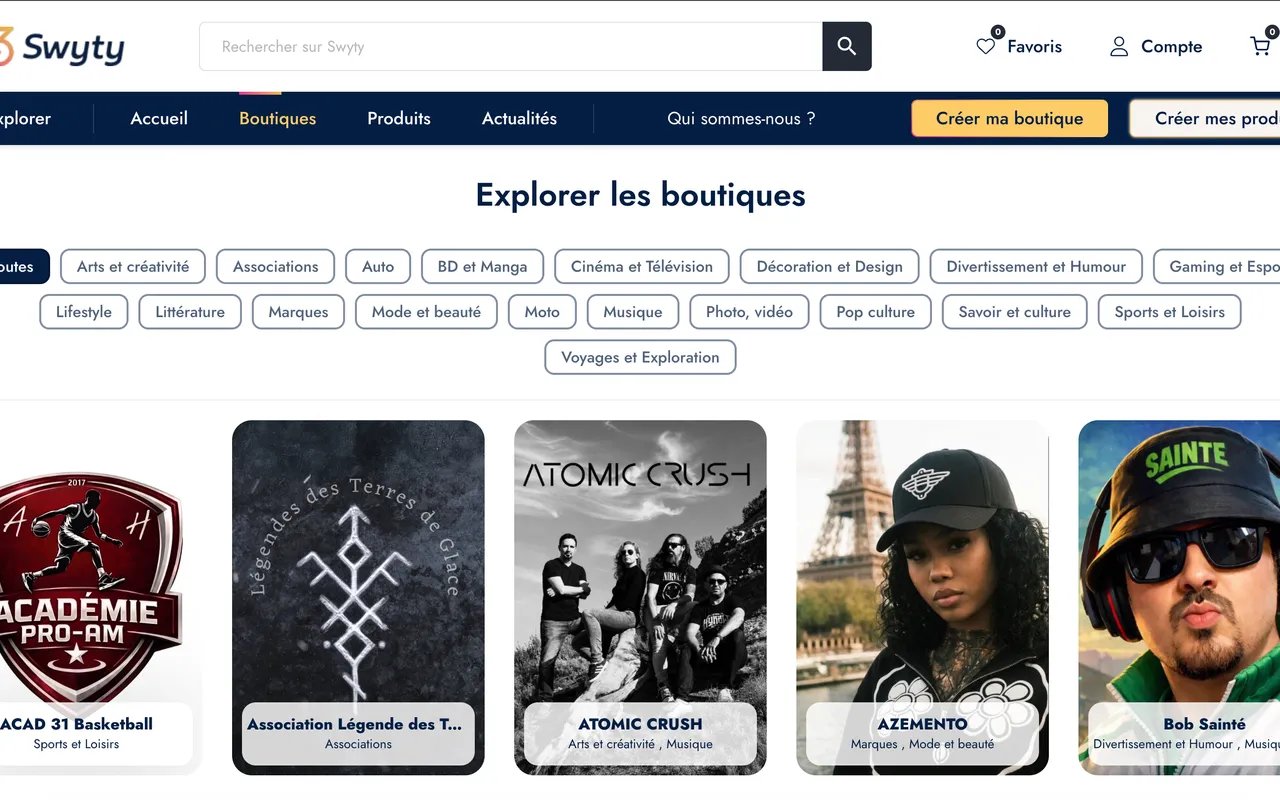Capture du site Swyty