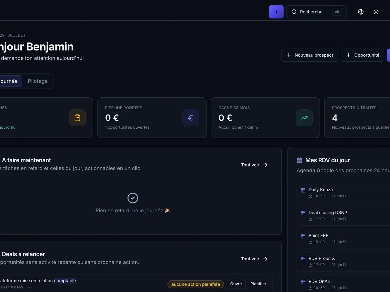 Capture du site MPWB (projet interne)